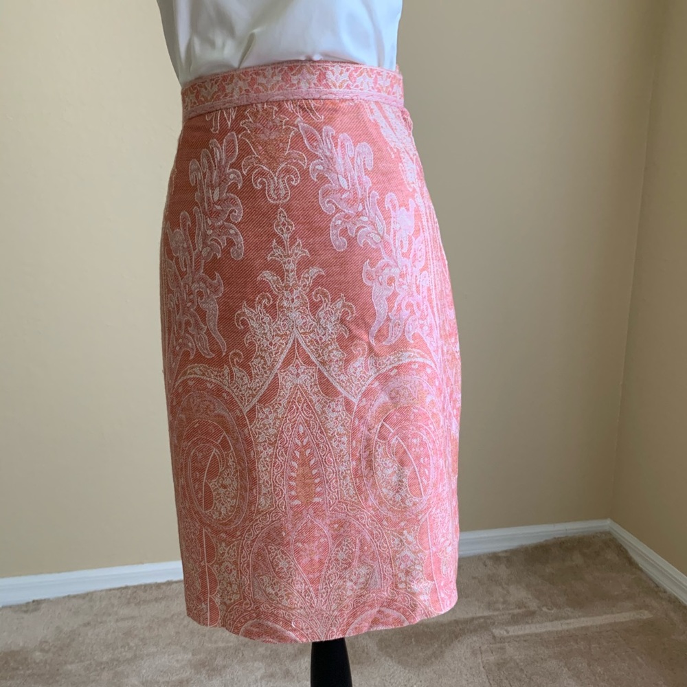 Coral Design A-line Skirt